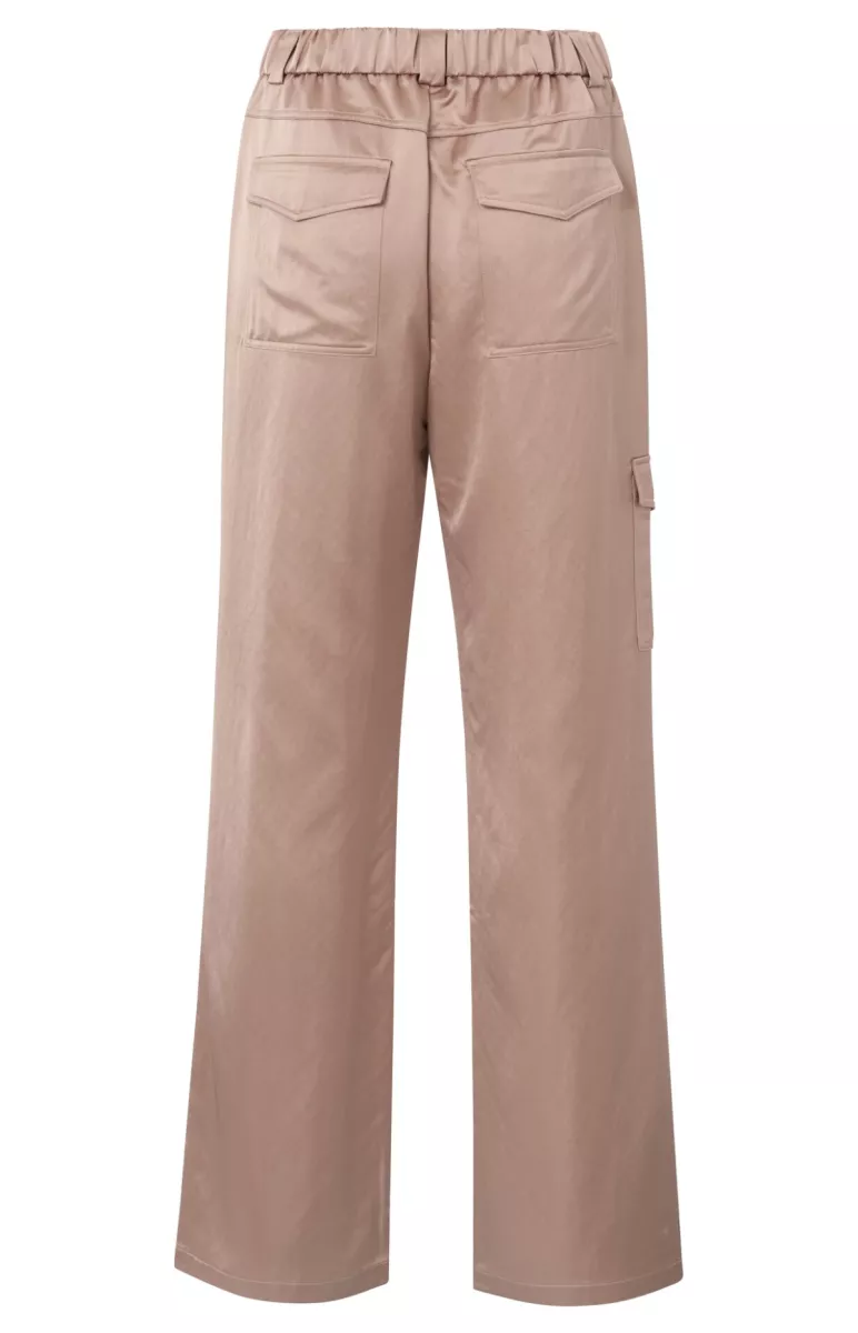 YAYA-Satin wide leg trousers with c; Polyamide/Viscose-01-301176-502-99978-PINK